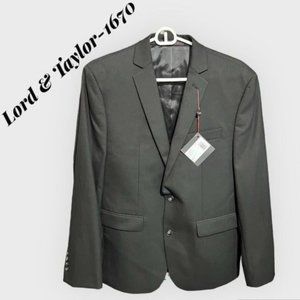 1670 Lord & Taylor NWT 38S Mens Size 38S Black Suit Jacket Blazer MSRP $200